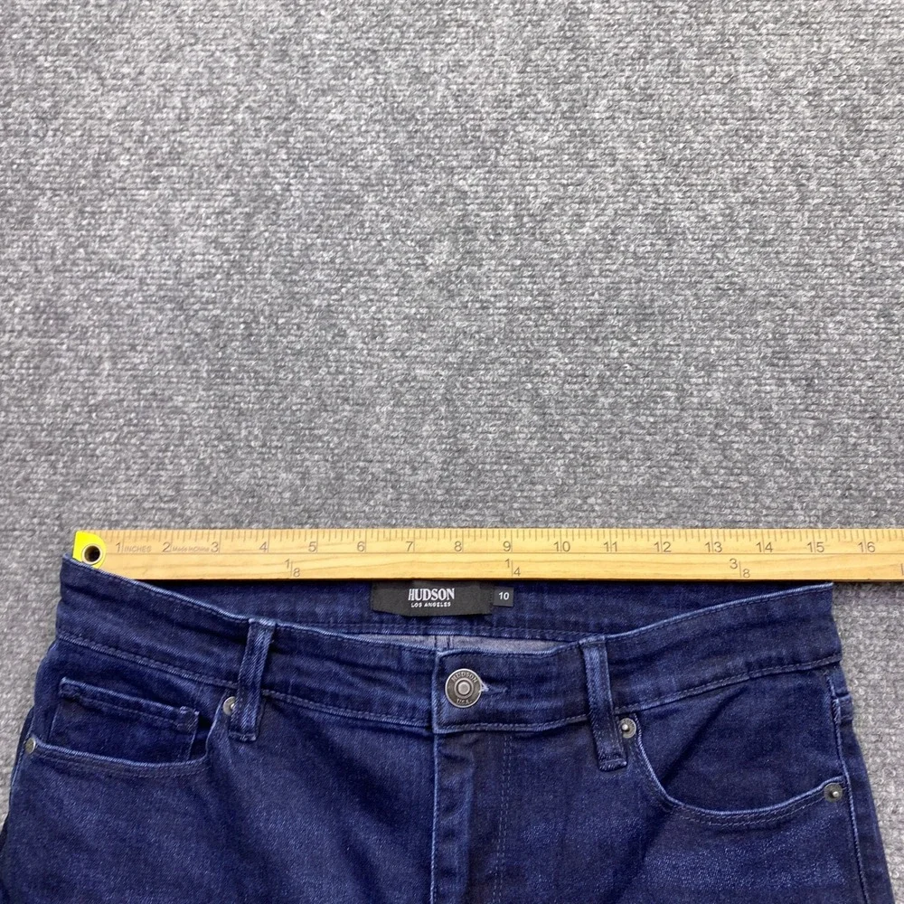 Hudson Jeans Womens Size 10 High Rise Straight Leg Dark Wash Denim Blue H0325-01